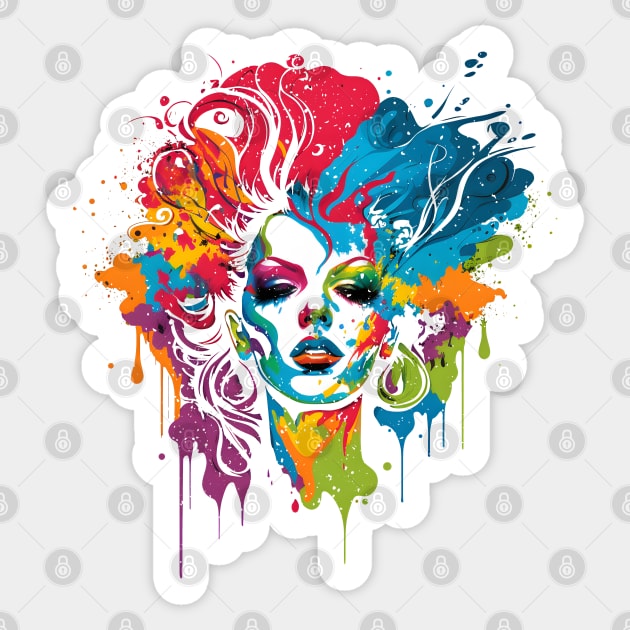 Drag Queen LGBTQ Pride Rainbow Support Drag Queens Sticker by Daytone